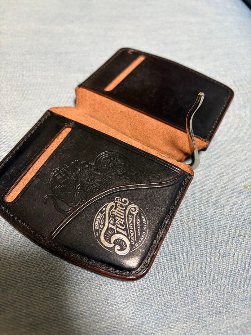 6t leather works マネークリップ　ホースバット