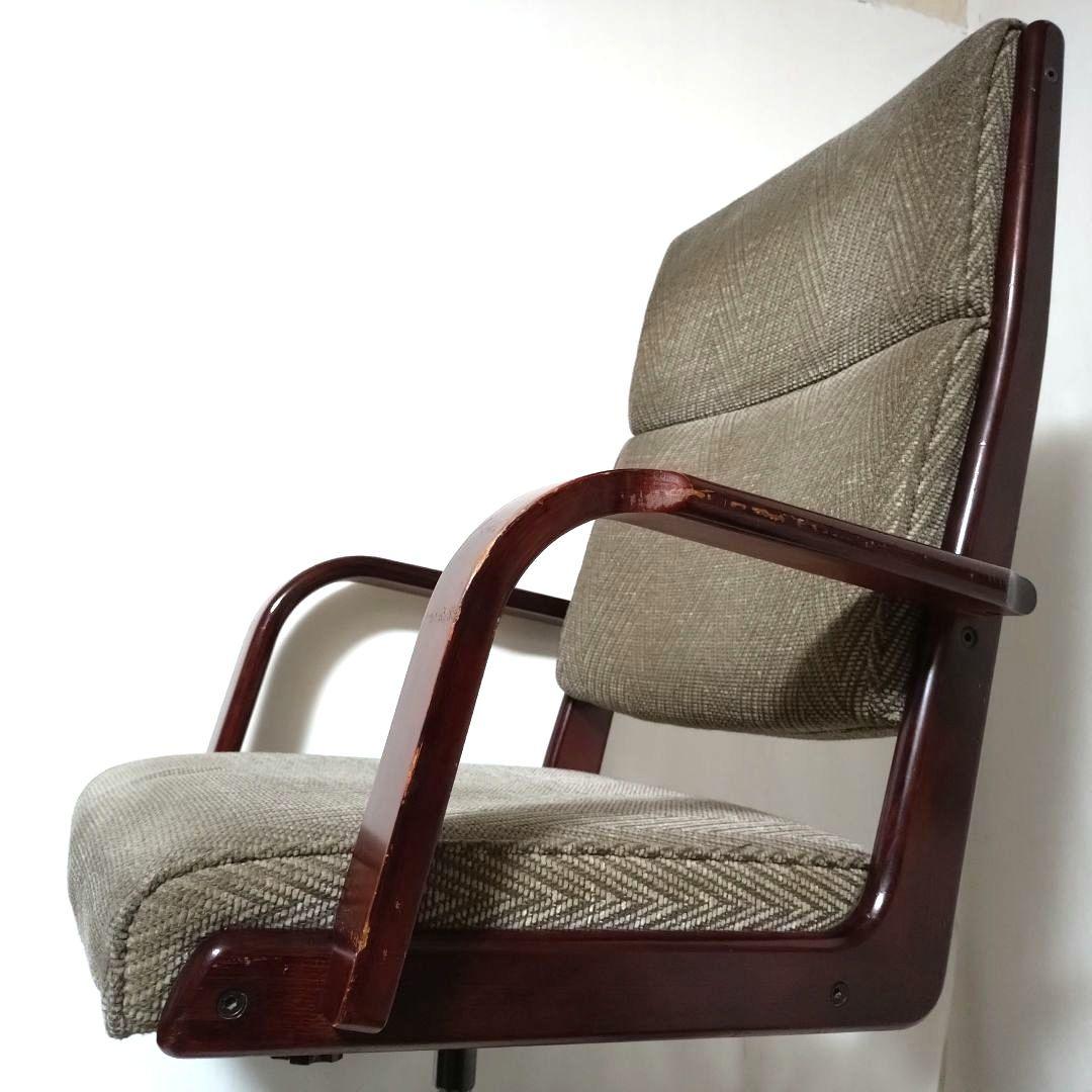 karimoku　オールドカリモク　デスクチェア　ヴィンテージ　ロッキング機能