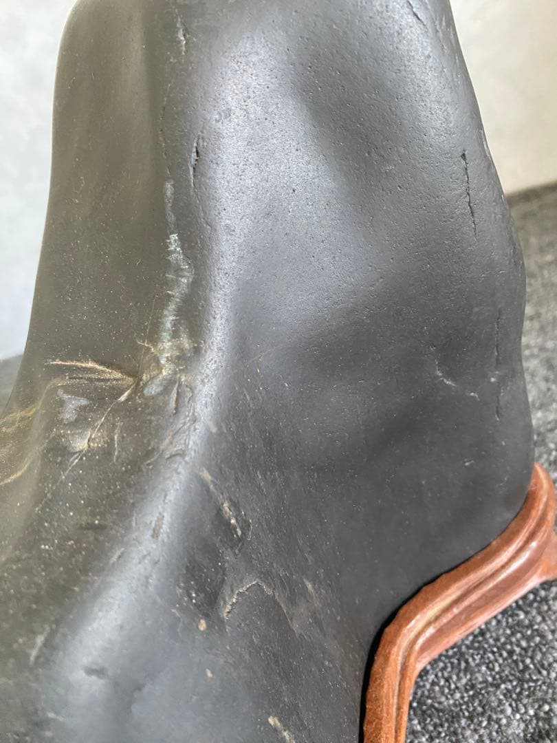 鑑賞石　自然石　置物　石　盆石　黒石　四万十川石