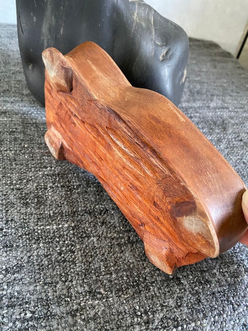 鑑賞石　自然石　置物　石　盆石　黒石　四万十川石