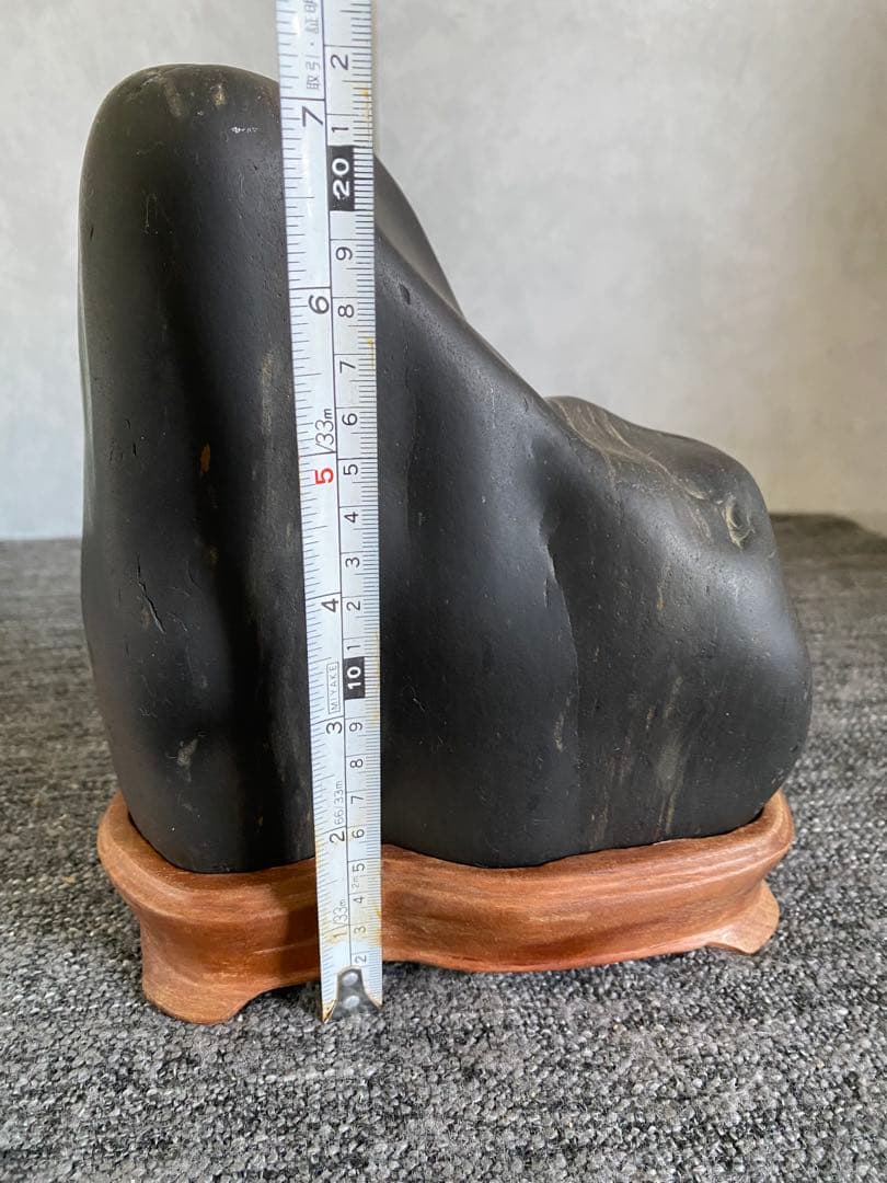 鑑賞石　自然石　置物　石　盆石　黒石　四万十川石