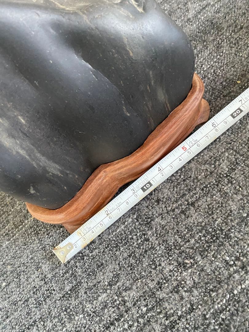 鑑賞石　自然石　置物　石　盆石　黒石　四万十川石