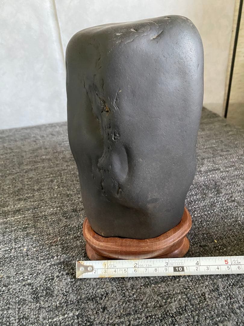 鑑賞石　自然石　置物　石　盆石　黒石　四万十川石