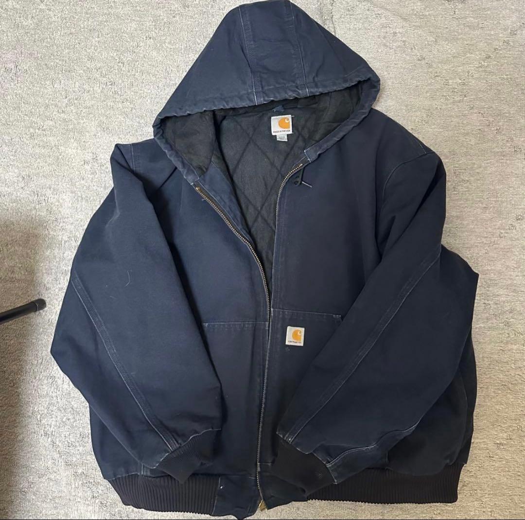 【即日発送】Carhartt アクティブジャケットダックジャケット　ネイビー