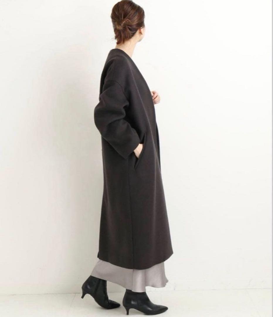 ☆極美品☆ イエナ 定価48,400円 MANTECOノーカラーコート日本製