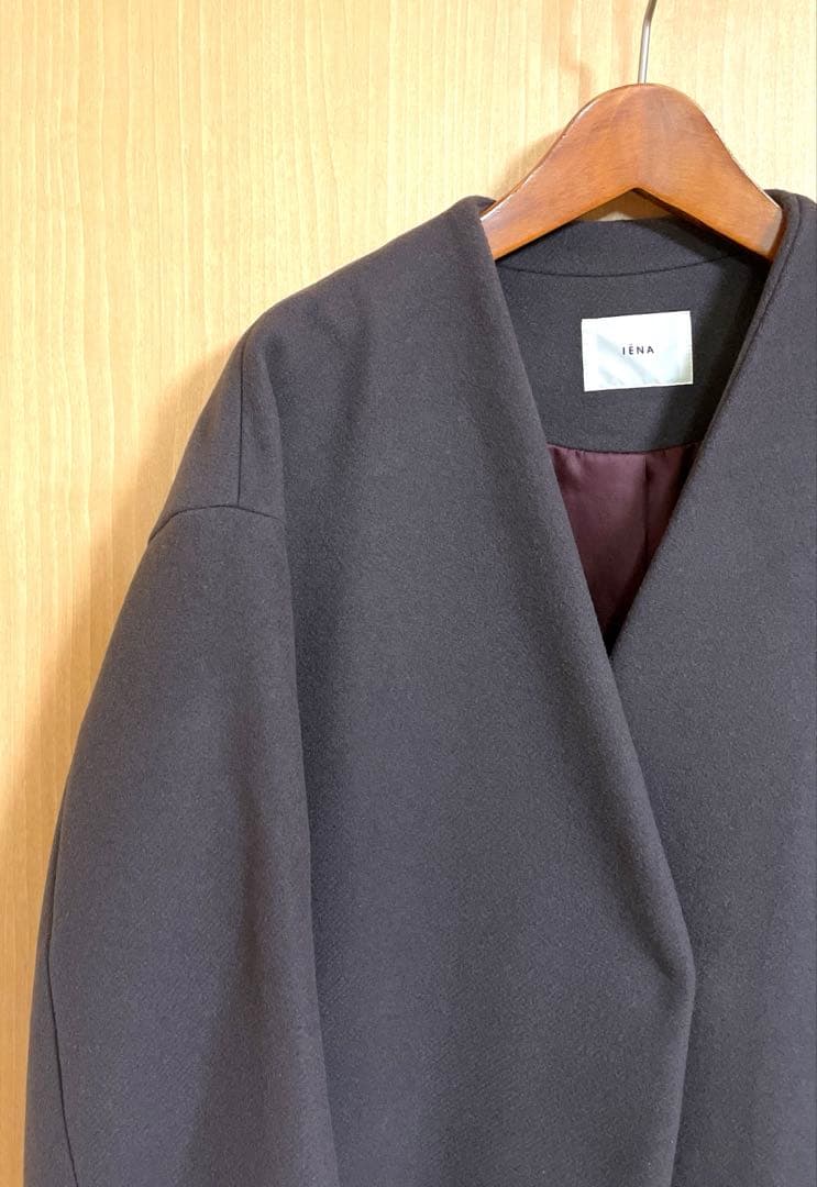 ☆極美品☆ イエナ 定価48,400円 MANTECOノーカラーコート日本製