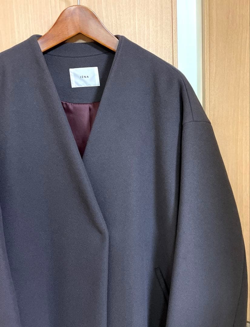 ☆極美品☆ イエナ 定価48,400円 MANTECOノーカラーコート日本製