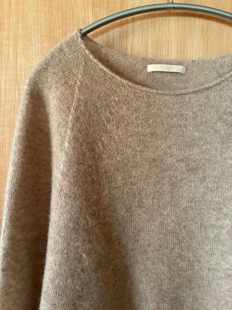 【美品】Plage Baby Alpaca ラグラン プルオーバー