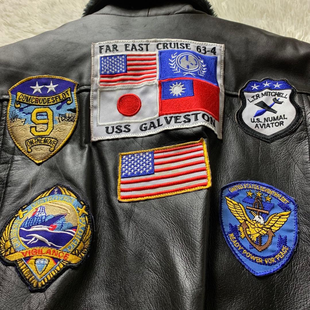 Y*様 ヴィンテージ フライトジャケット G-1 ラムレザー トップガン ブラウ
