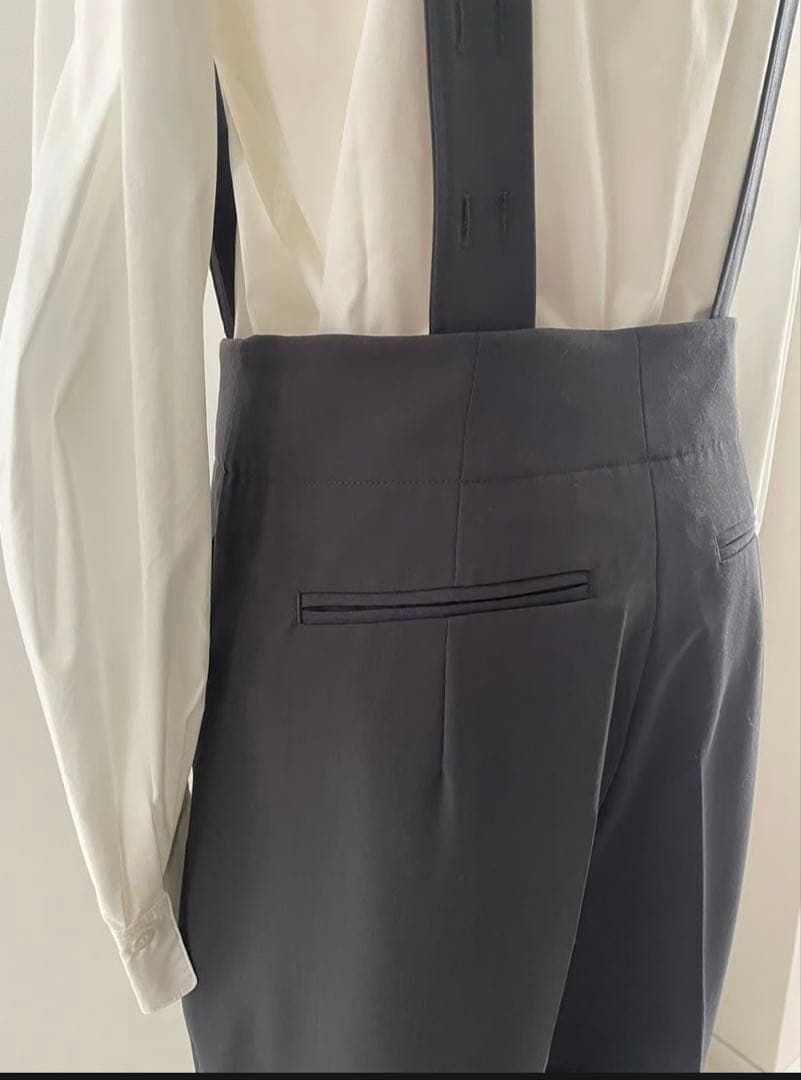 ENCHAR サロペットパンツ 【チャコールグレー】
