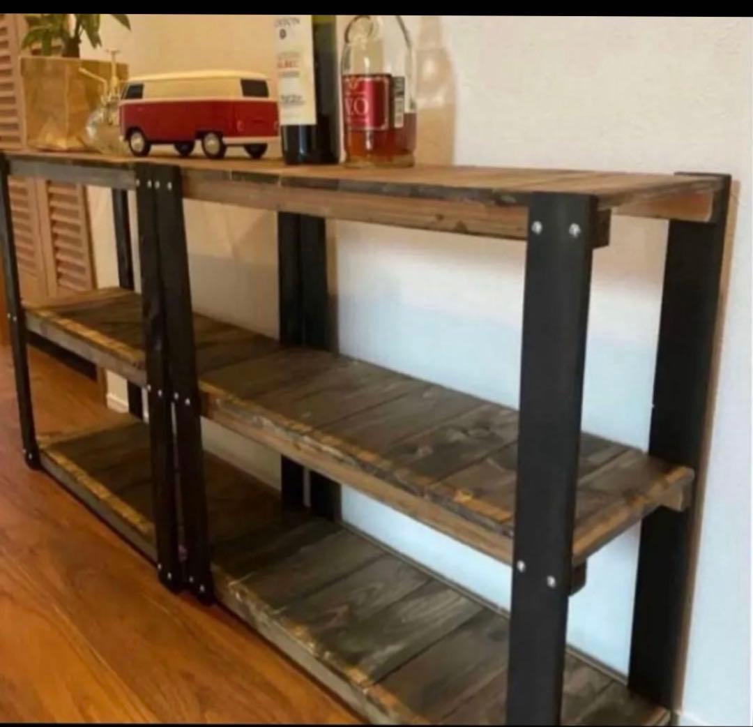 アイアン風3段ラック　ブルックリン