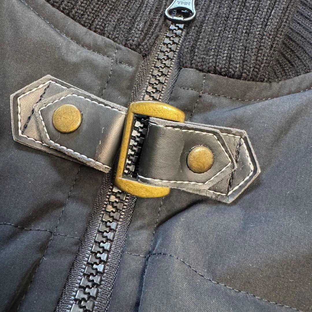 バーバリー Burberry ダウンベスト ノバチェック ホースロゴ 160A黒