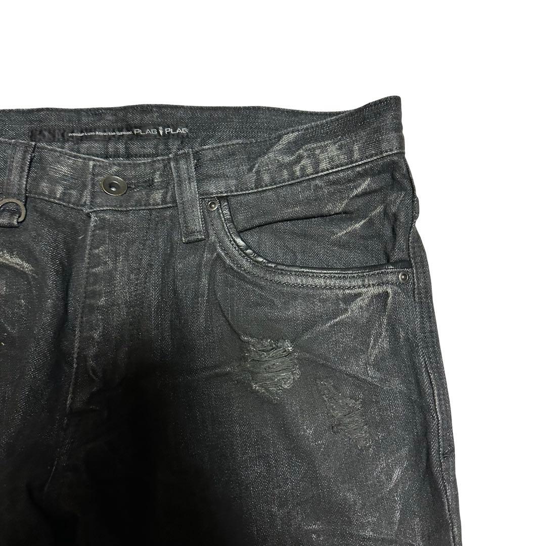 00s black coating pants Y2K お兄系 ギャル男 平成