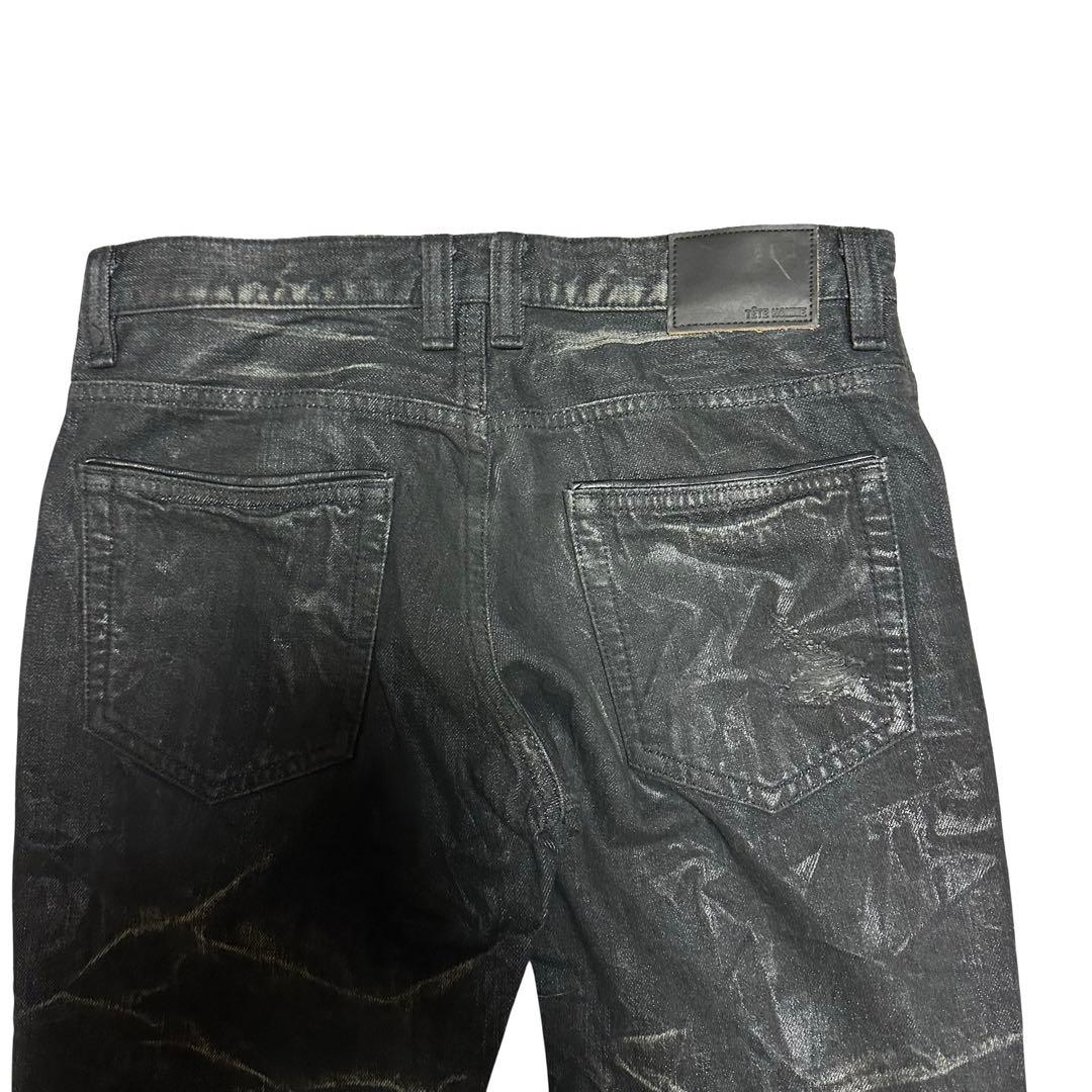 00s black coating pants Y2K お兄系 ギャル男 平成