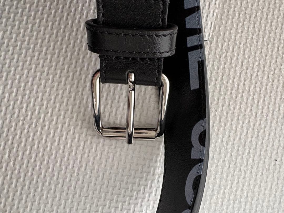 コムデギャルソン　HUGE LOGO BELT ロゴ　レザーベルト