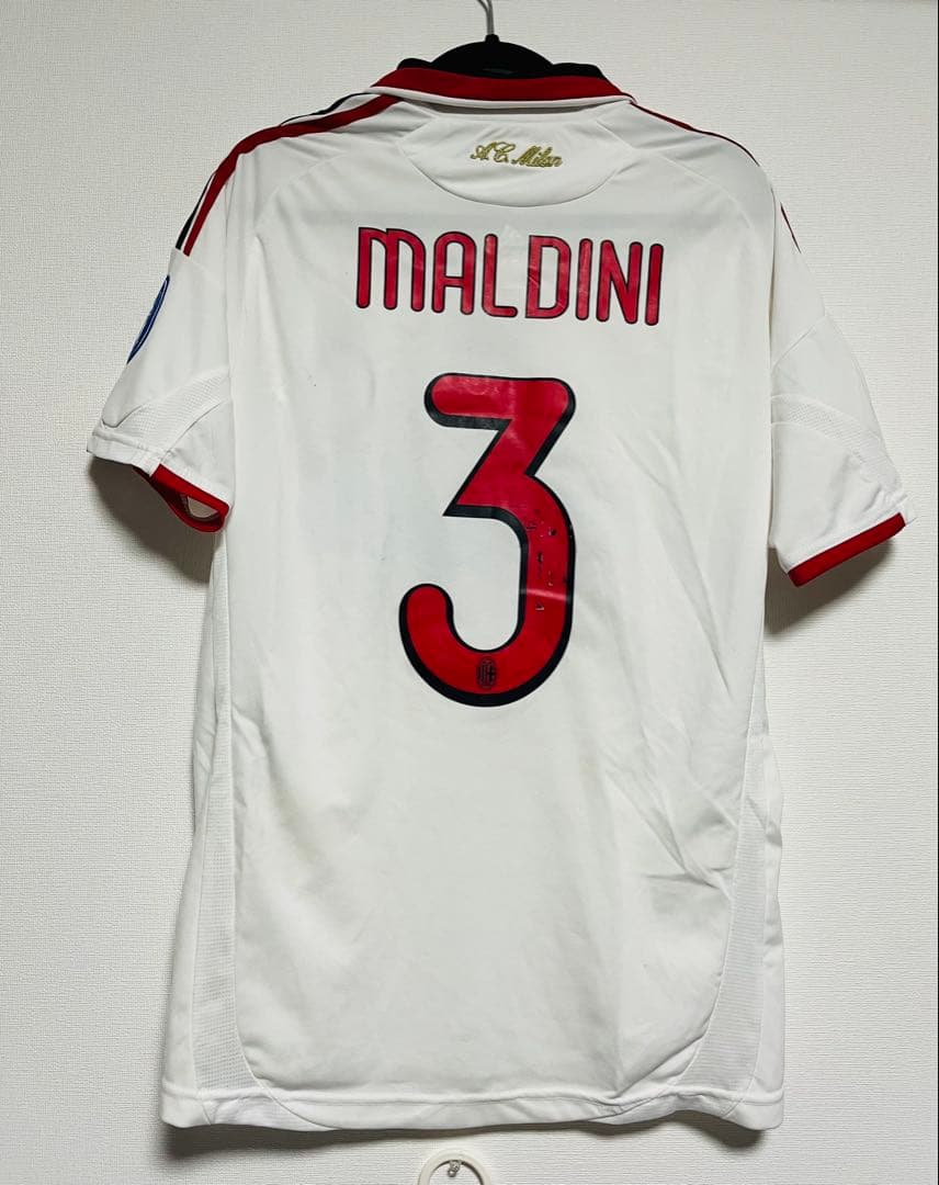 サッカー　ACミラン 09/10 マルディーニ #3　ユニフォーム　アウェイ