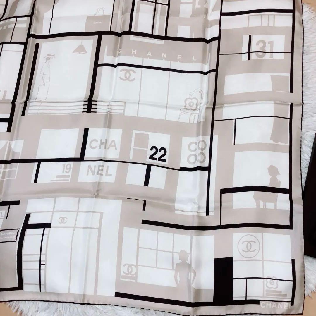 箱付き⭕️シャネル CHANEL シャネル22 大判スカーフ シルク100%