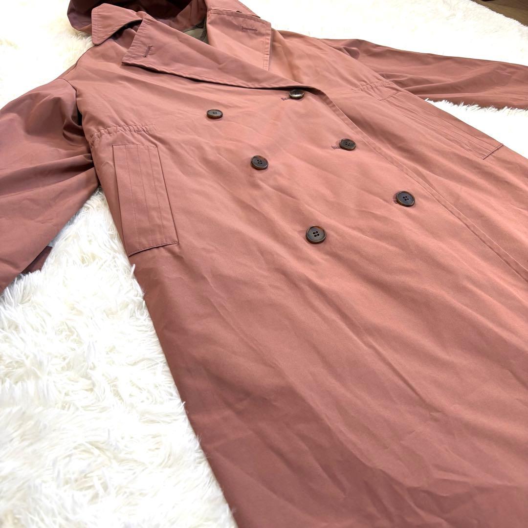 ルーニィ 40th記念モデル ロングコート ライナー付き ピンクブラウン M