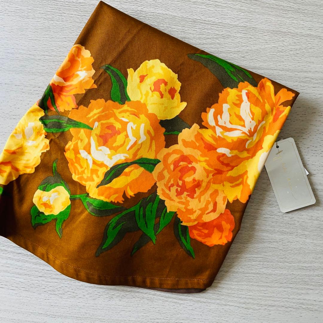 ハナイユキコ 花井幸子 エプロン ドレス ブラウン 新品 未使用 自宅保管品