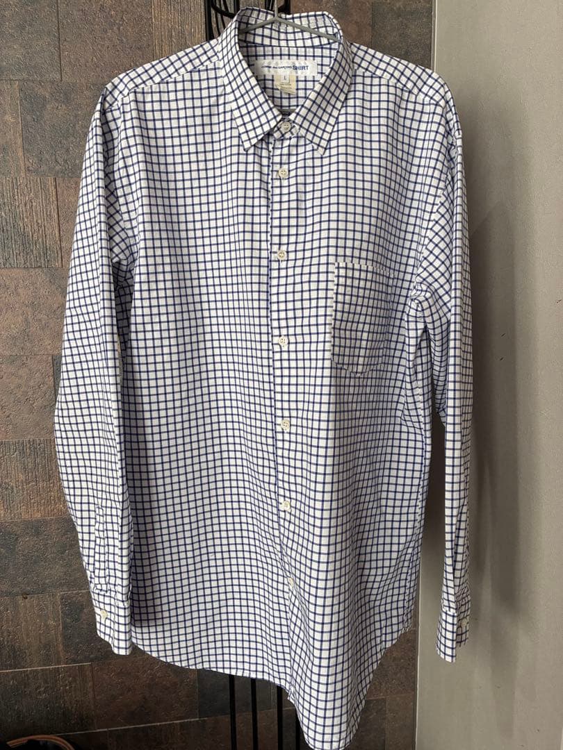 COMME des GARÇONS SHIRT ギンガムチェックL フランス製