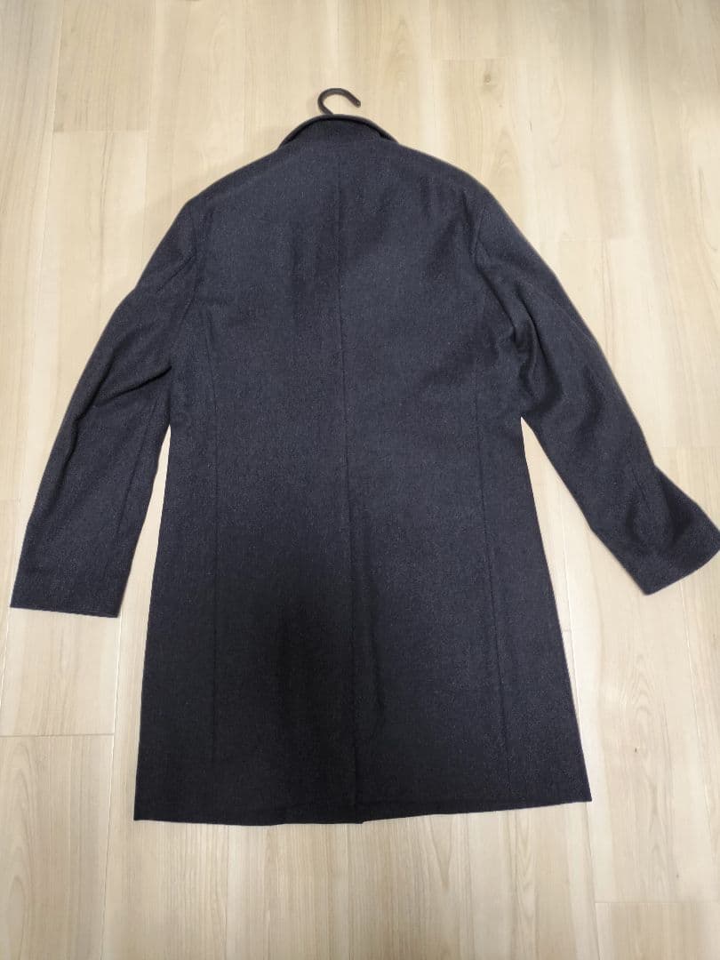 新品★極美品★TAKEO KIKUCHI 03/L ダークブルーカシミヤブレンド