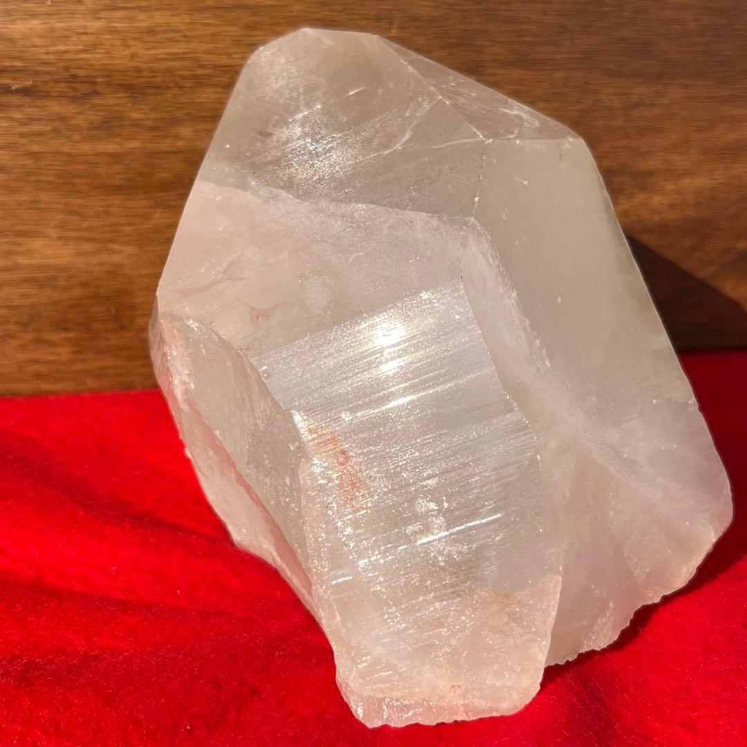 ✳️✮幻✮存在感際立つ極大水晶☆ピンクマニカラン水晶 原石 単結晶 天然石 水晶