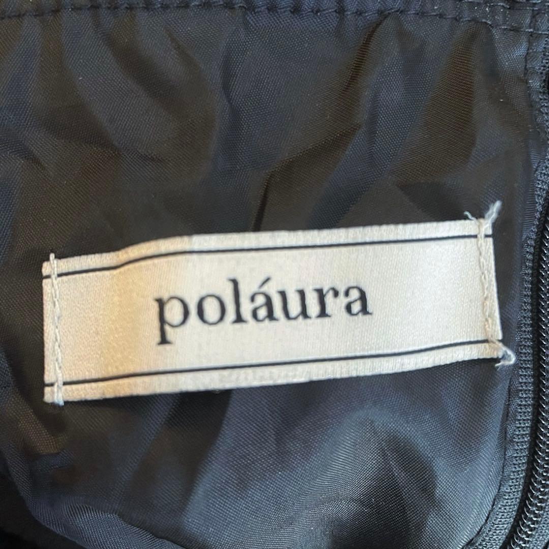 polaura ベロアビスチェバルーントップス ブラック