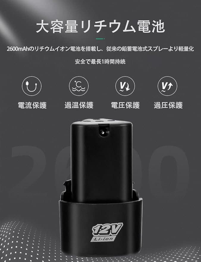 背負い式 電動噴霧器 充電式 10L コードレス 散布機 除草剤 農薬 園芸