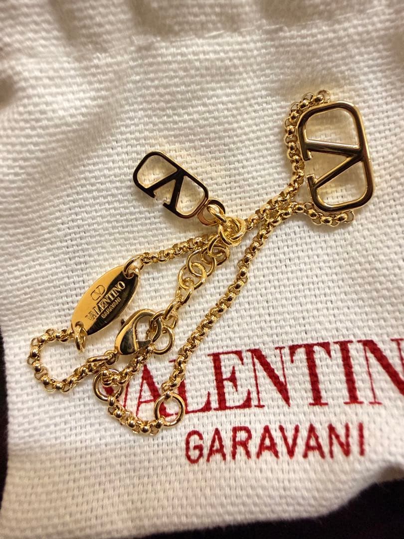 VALENTINO GARAVANI ゴールドチェーンブレスレット