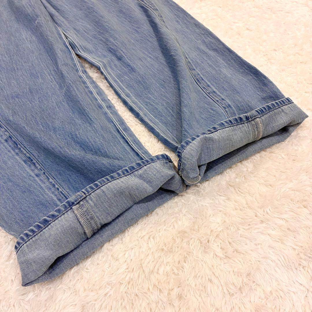 24SS ビアズリー ラップ風デニム Fサイズ FRIPIER ブルー