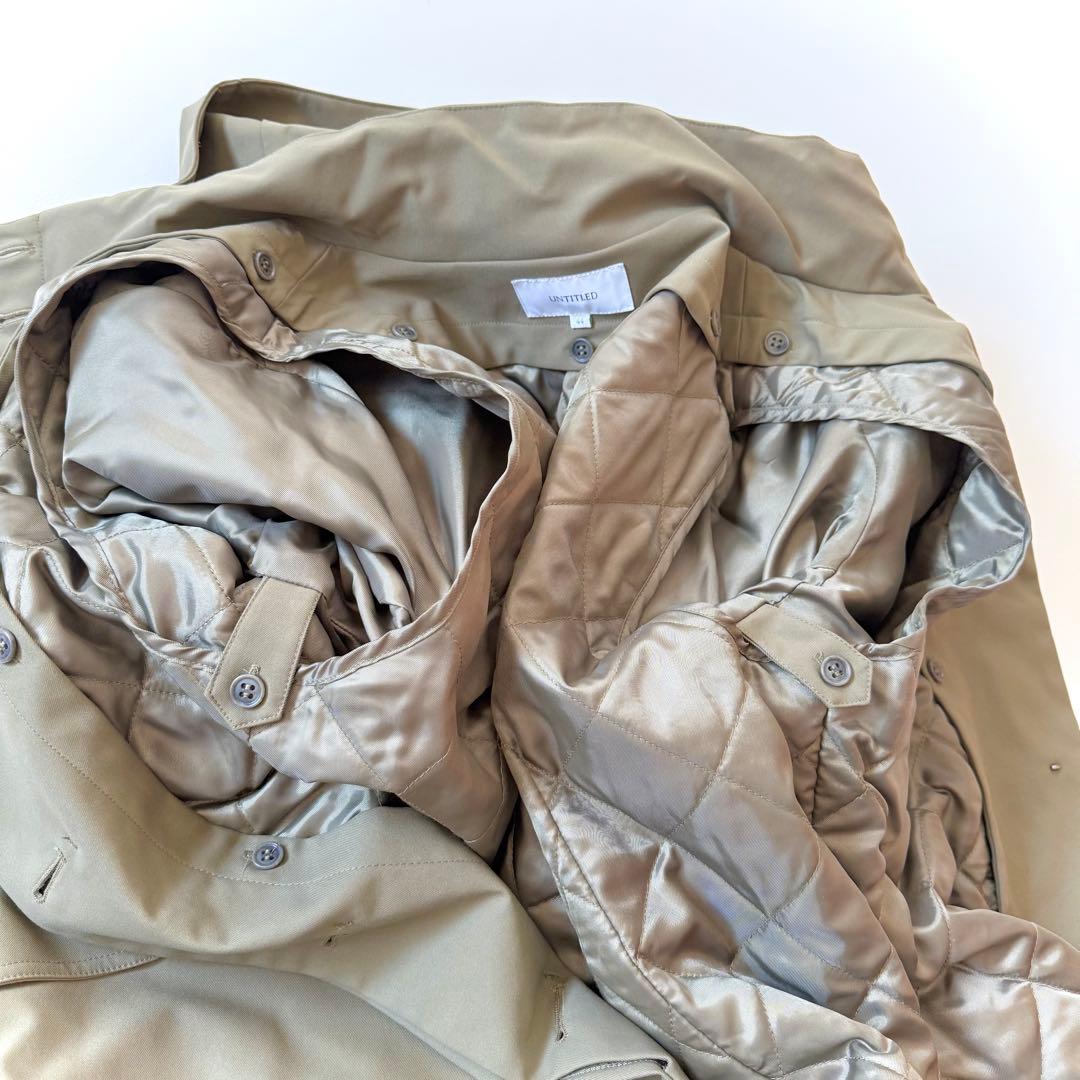 サイズ44✨アンタイトル　Thermoreライナー付 フーデットコート 撥水