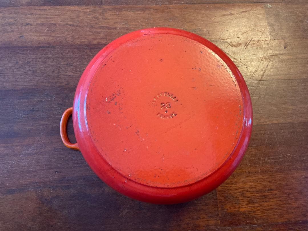LE CREUSET（ル・クルーゼ）大型28センチ オレンジ 両手鍋