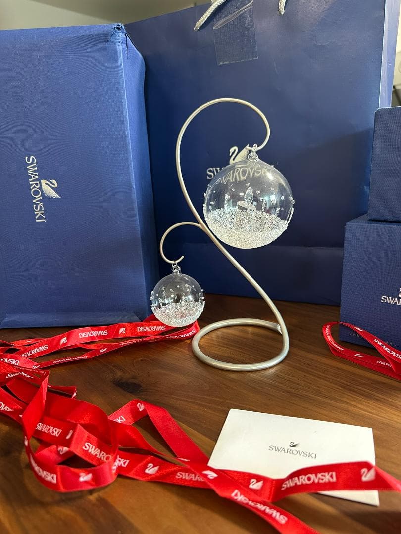 Swarovski 2017 クリスタルオ年 Xmasオーナメント 3点 完品