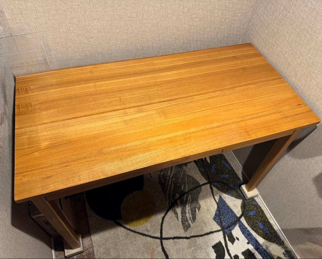 無印良品タモ材 デスク　110cm