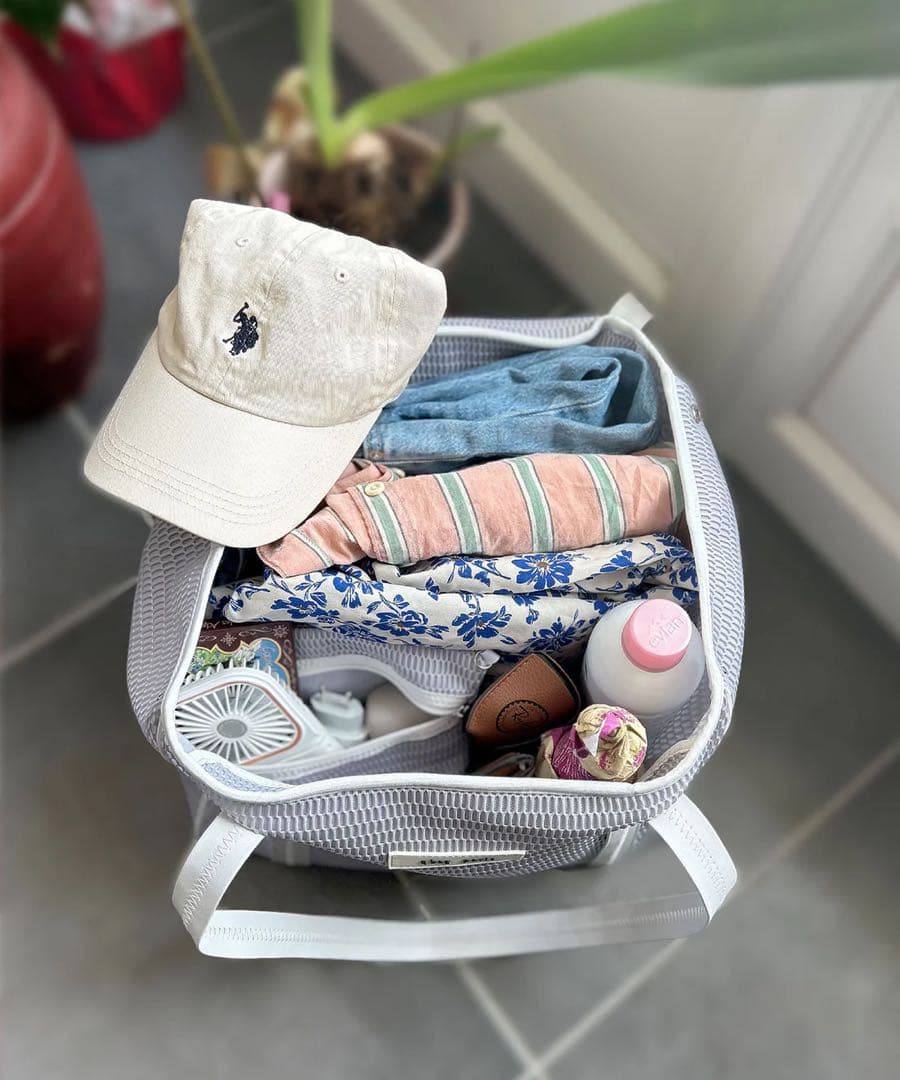 【新品・未使用・限定カラー】q bag ネスト　トートバッグ　Mサイズ