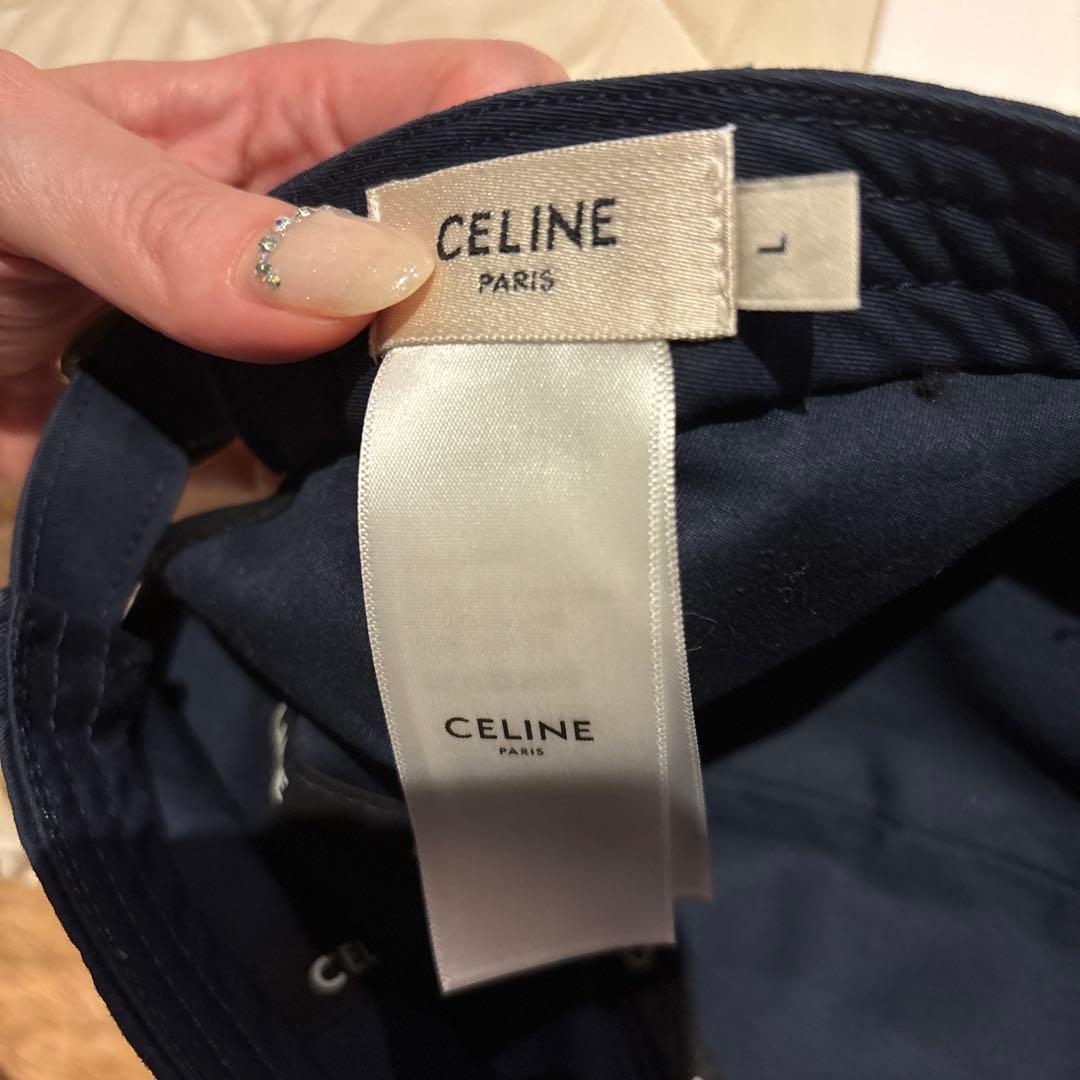 CELINE ネイビー ベースボールキャップ　セリーヌ