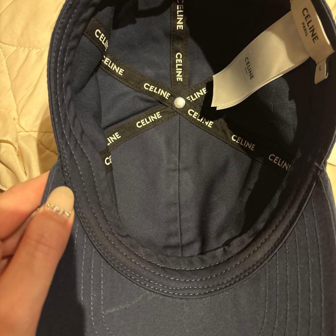 CELINE ネイビー ベースボールキャップ　セリーヌ