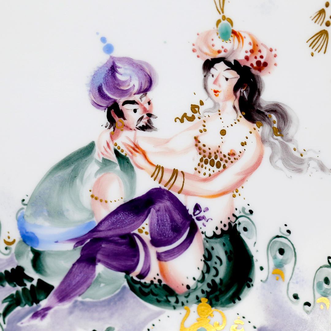 【レア極美品】マイセン アラビアンナイト 千夜一夜物語 オーバルプレート