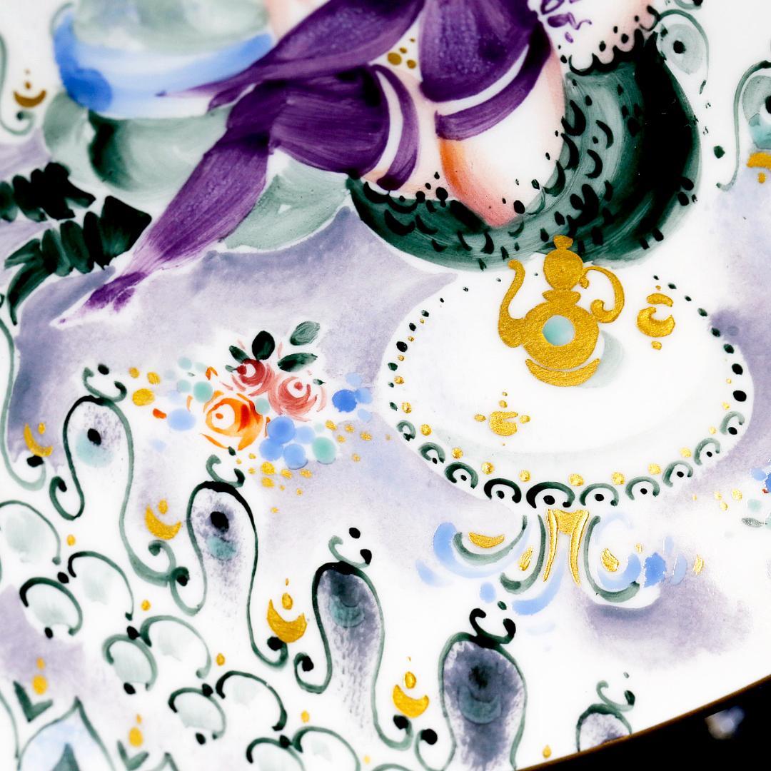 【レア極美品】マイセン アラビアンナイト 千夜一夜物語 オーバルプレート