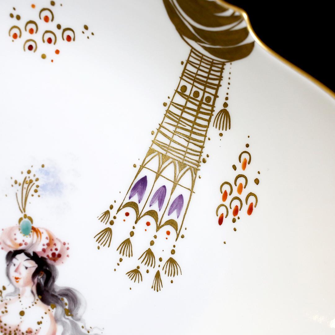 【レア極美品】マイセン アラビアンナイト 千夜一夜物語 オーバルプレート