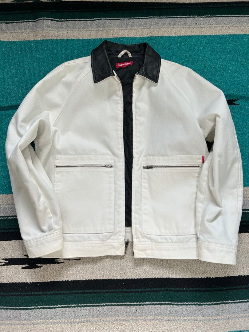 Supreme Leather Collar Work Jacket サイズS