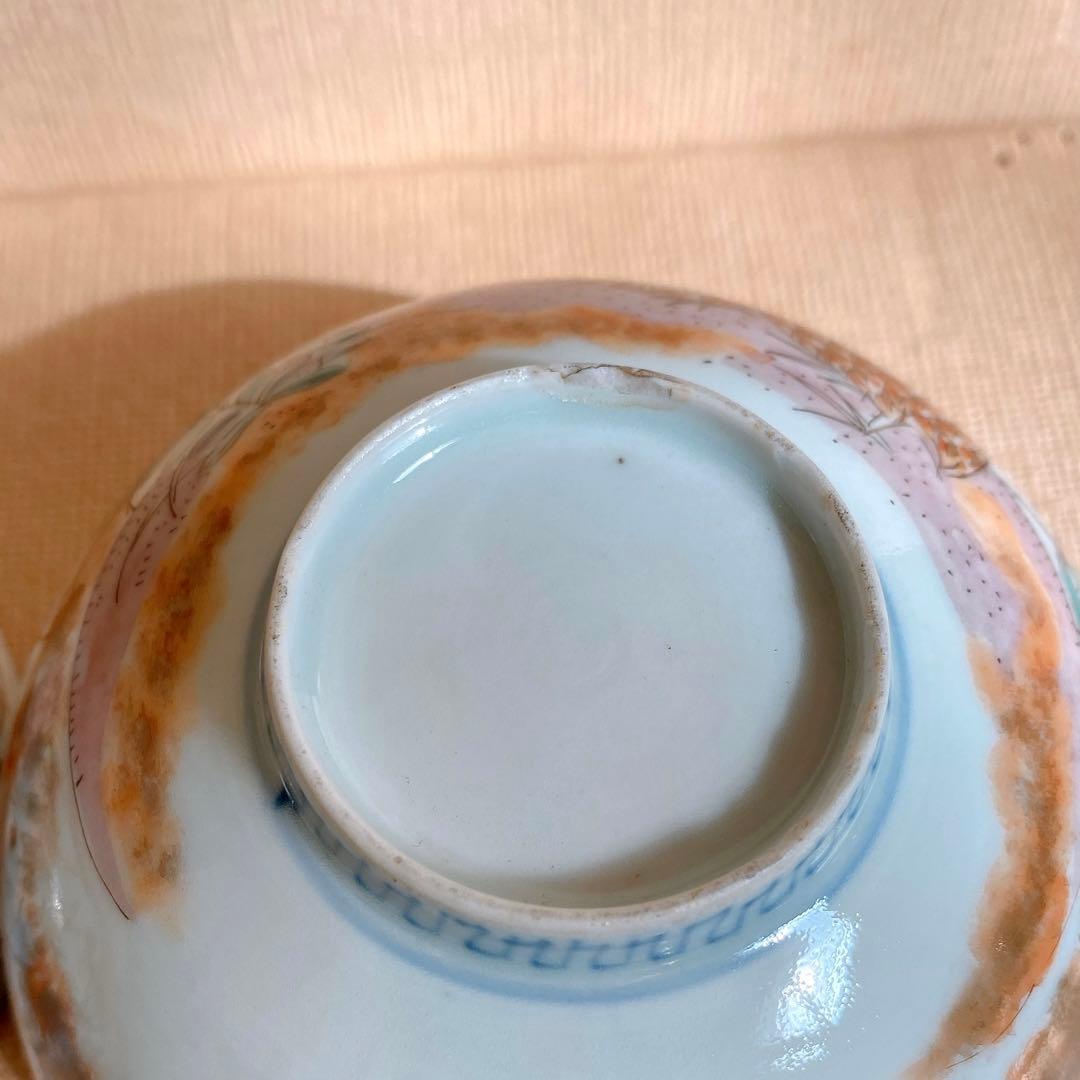 染付盅　骨董品　器　4客