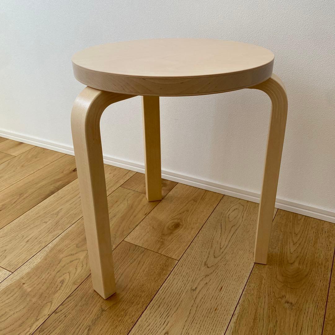【未使用品】アルテック スツール 60 ナチュラル バーチ材 3本脚 Artek