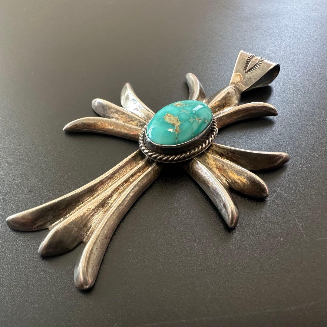 Navajo Harrison Bitsue ビッグクロス　ペンダントトップ