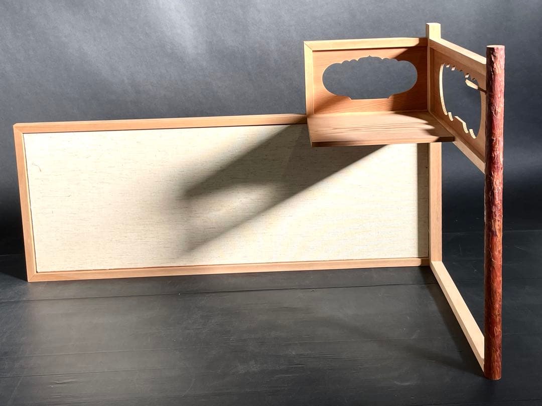 「母」 即中斎好み 台目棚 自在棚 組立式 紙箱 茶道具 （213⑨）