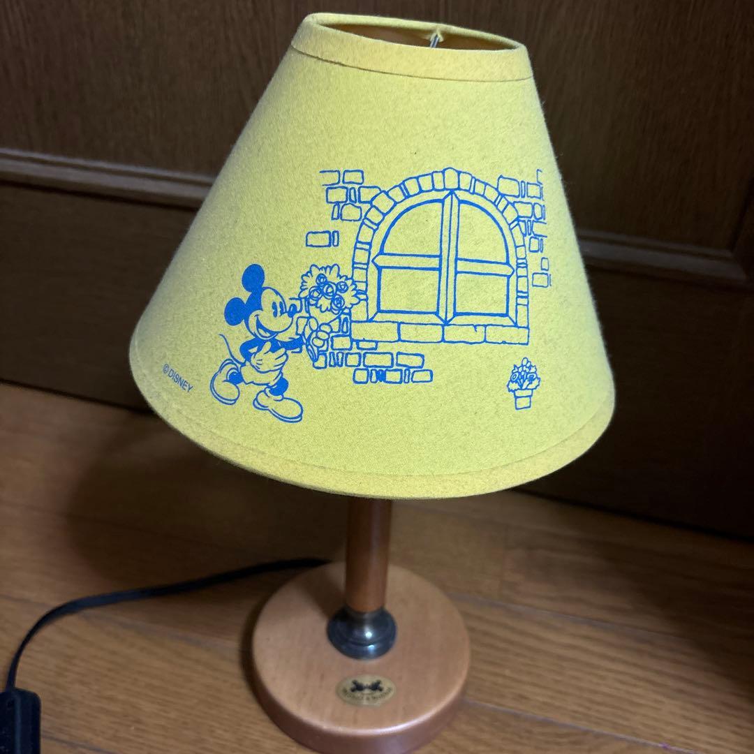 希少ディズニーミッキーマウスランプ黄色