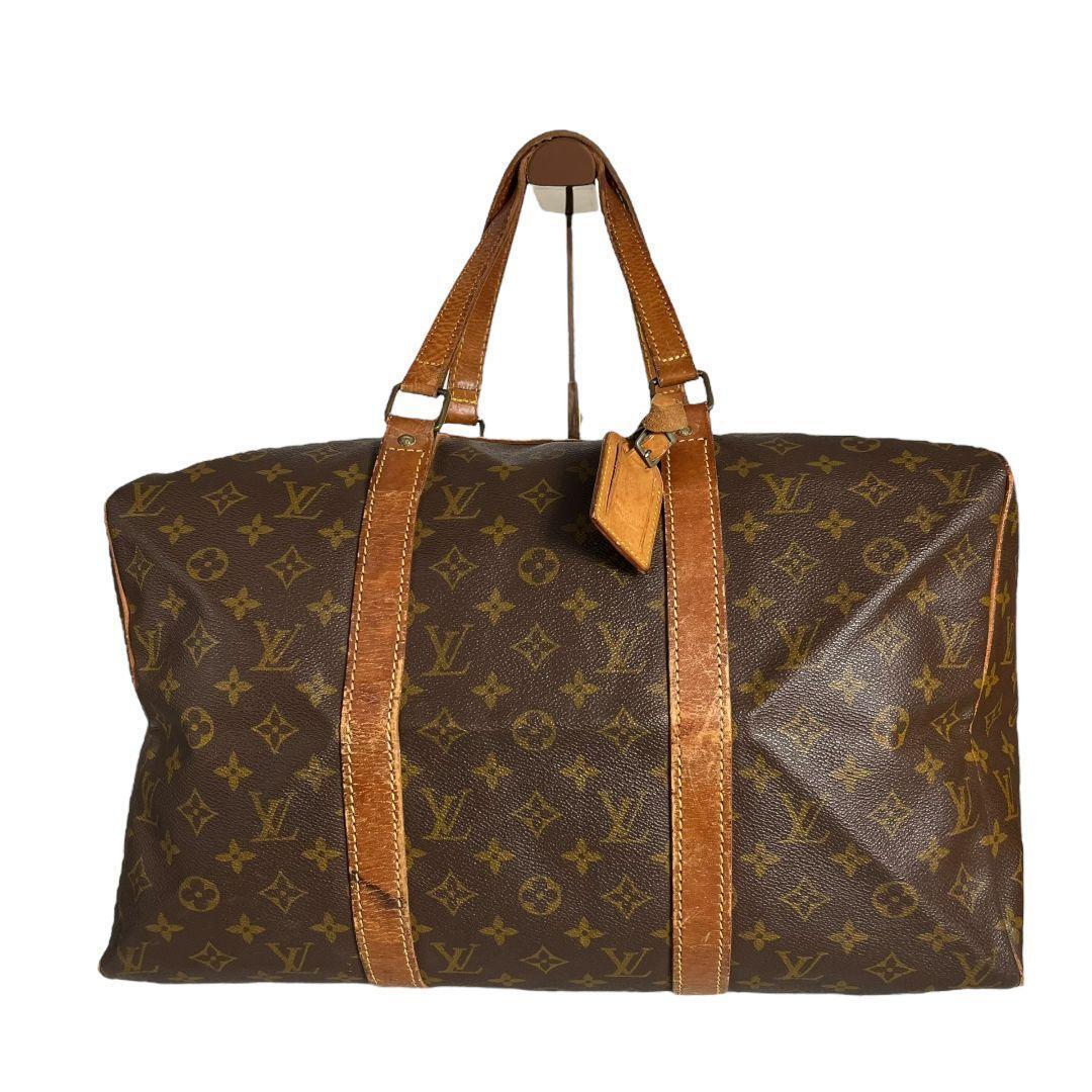 鑑定済　ルイヴィトン　モノグラム　サックスープル45　ボストンバッグ　旅行かばん