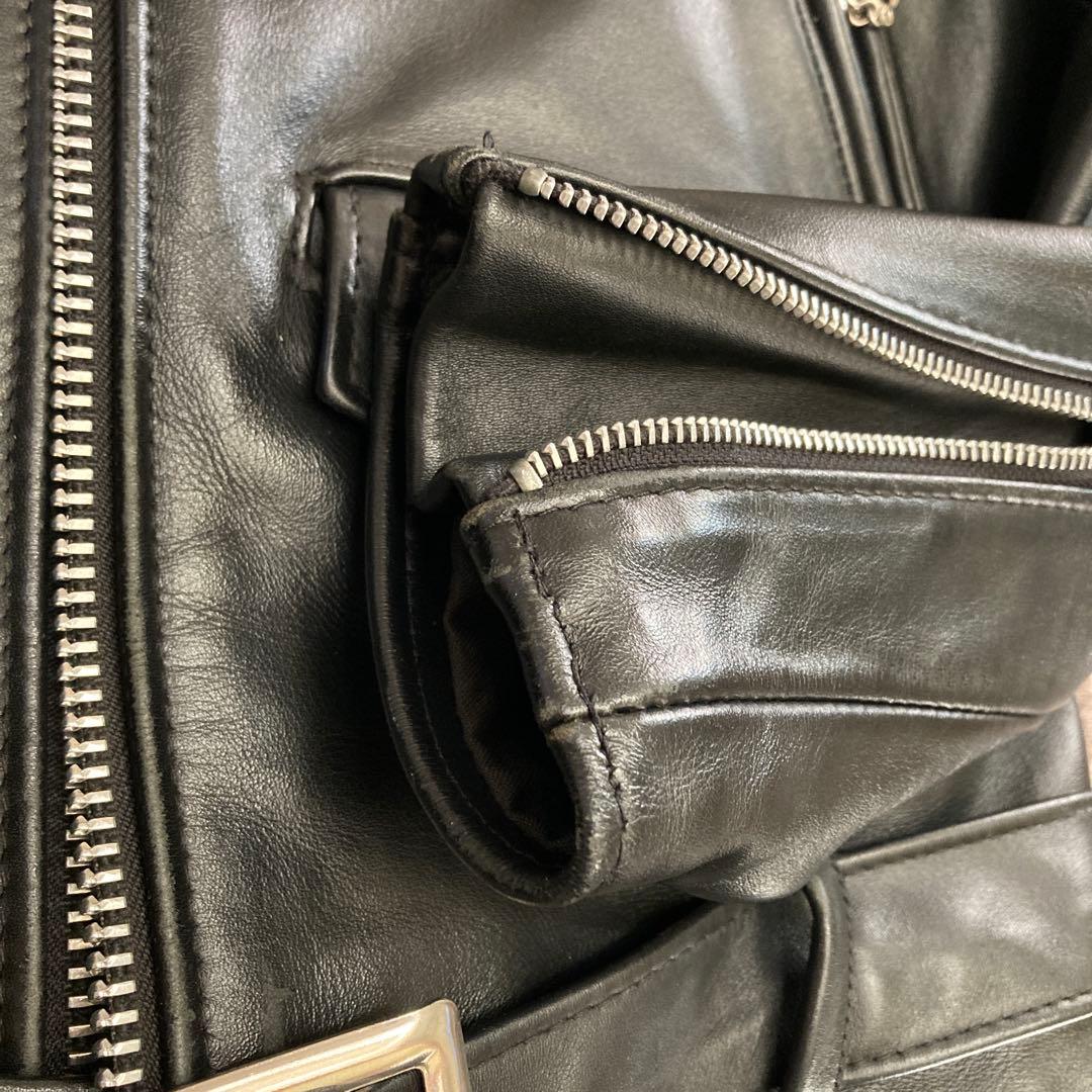 ミュウツーSchott ワンスター ダブルライダース 黒 613US 36