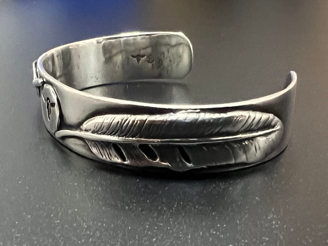 TADY&KING タディアンドキング 希少バングル ホーン&ダブルSフェザー