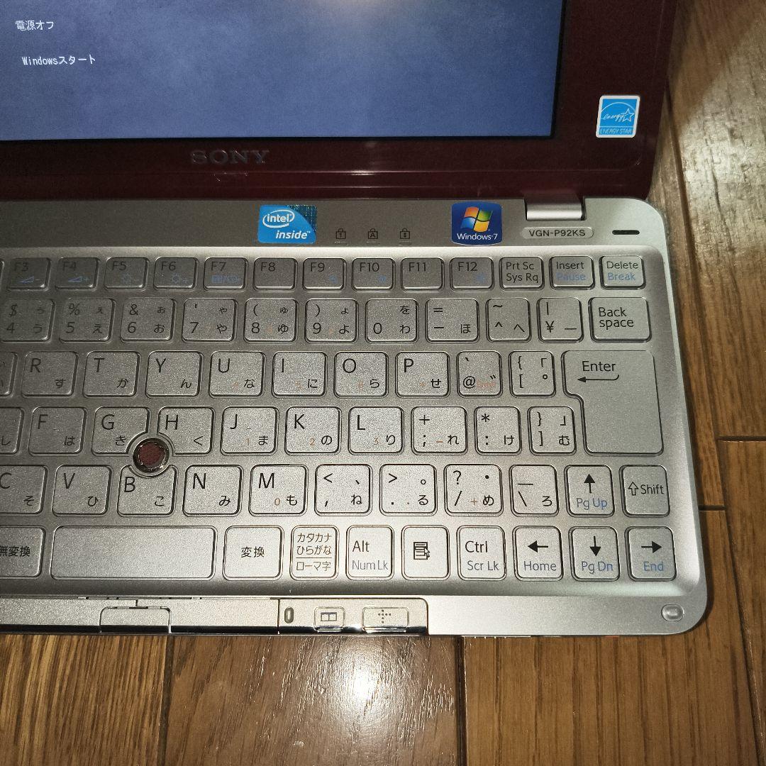 vaio VGN-P92KS　赤　カバー付